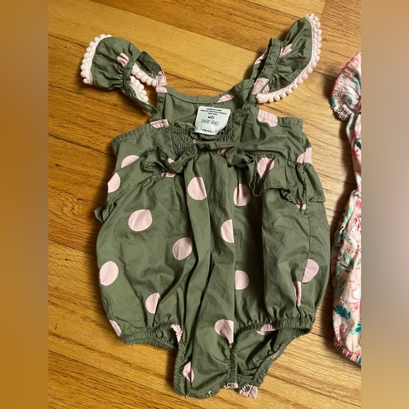 TWO Pink/Green Onsies - Size 12 Month - Picture 5 of 8